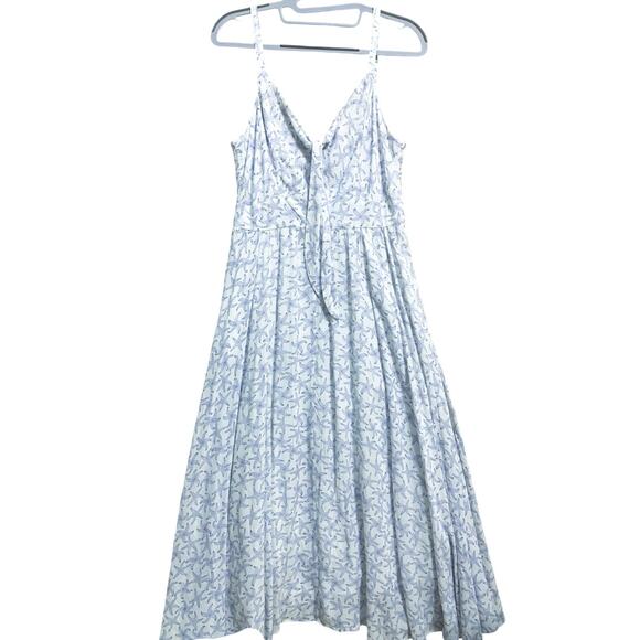 BOGO FREE! FAT FACE Ivory/Indigo TIBBY Starfish Midi Dress ECO-Responsible Sz 6 - Picture 2 of 16
